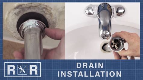 How to Install a Bathroom Sink Drain | Repair and Replace - YouTube ...