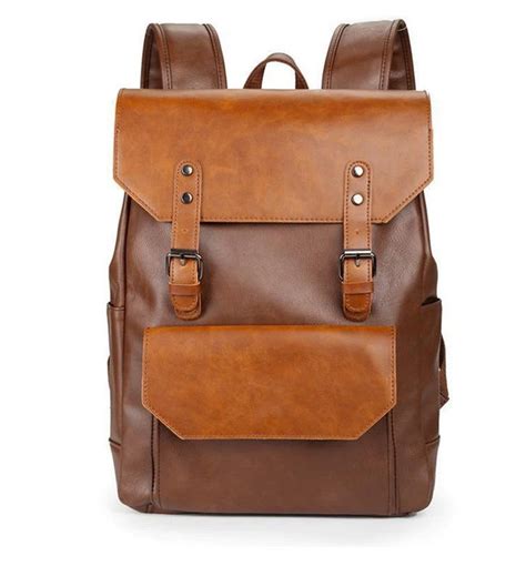 Leather Backpack for Men Vintage Leather Backpack Travel - Etsy