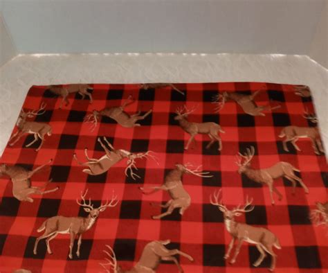 CHECKERED PLACEMATS REINDEER Placemats Red Placemats Black - Etsy