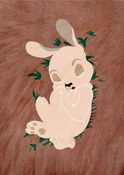 sleeping rabbit digital drawing :: Behance