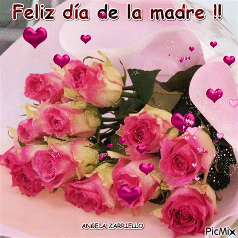 FELIZ DIA DE LA MADRE Flower Diy Crafts, Diy Flowers, Hug Love Gif, Mama Gif, Happy Mothers Day ...