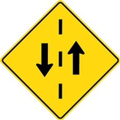 Buy WB-4 TWO-WAY TRAFFIC AHEAD Sign | Traffic Control Signs