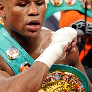 Floyd Mayweather Jr with Belts Facebook Cover - Celebrity