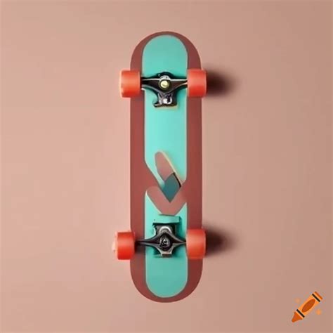 Skateboard with minimalist design on Craiyon