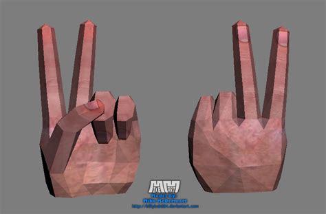 Peace Sign Hand 'Assembled' by billybob884 on DeviantArt