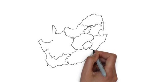 How to Draw South Africa Map || Very Easily Step By Step - YouTube