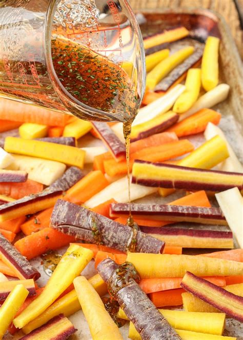 Roasted Rainbow Carrots - Vegetable Recipes