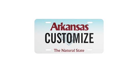 Arkansas Custom License Plate | Zazzle