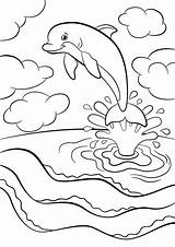 Free DOLPHIN Coloring Pages For Download Printable PDF sketch template