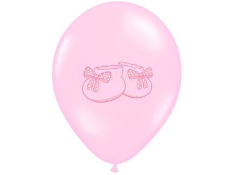 Pink Bootee Baby Shower Balloons by Favour Lane