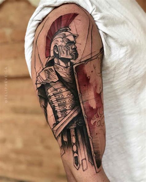 Roman Soldier Tattoo - Best Tattoo Ideas Gallery