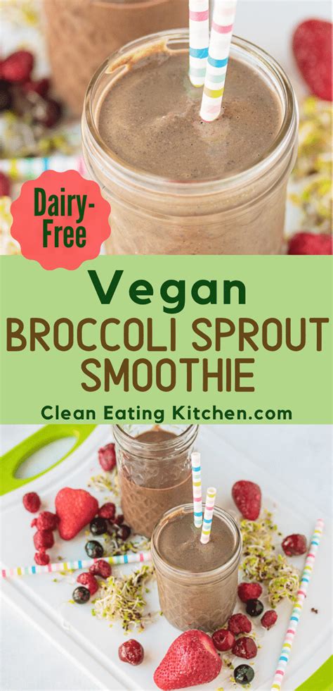 Vegan Broccoli Sprout Smoothie - Clean Eating Kitchen