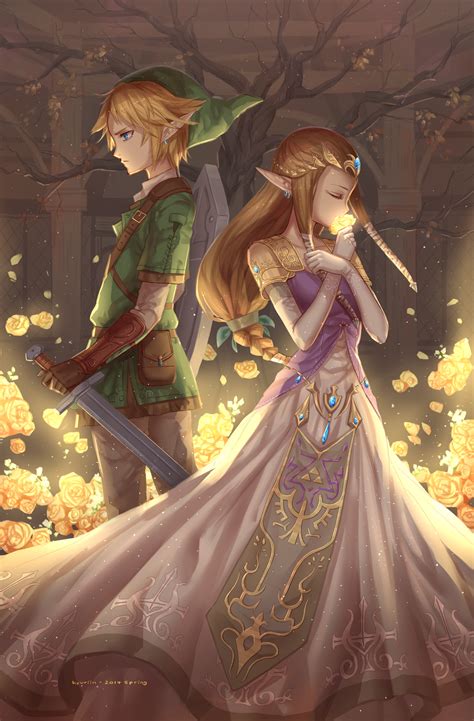 Link and Zelda by Kyuriin on DeviantArt