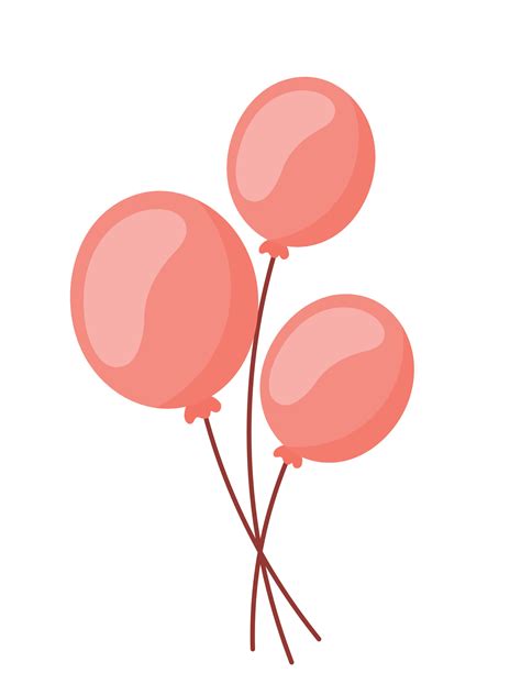 Aesthetic Soft Pink Pastel Balloon Editable Color 29872365 Vector Art ...