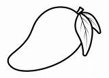 Mango Drawing For Kids sketch template