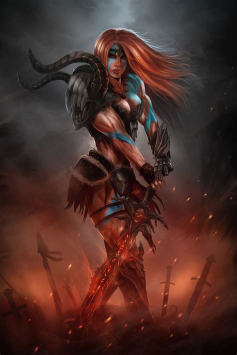 Dragons, Orcs, And Geeks | Fantasy female warrior, Fantasy art women ...