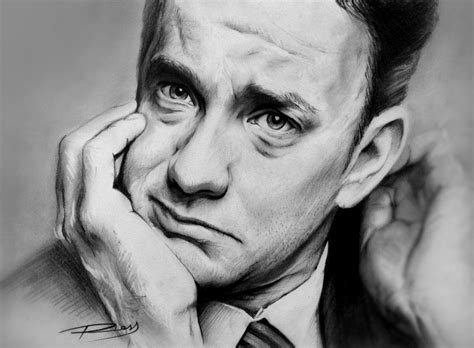 Tom Hanks | Tom hanks, Celebrity drawings, Drawing people