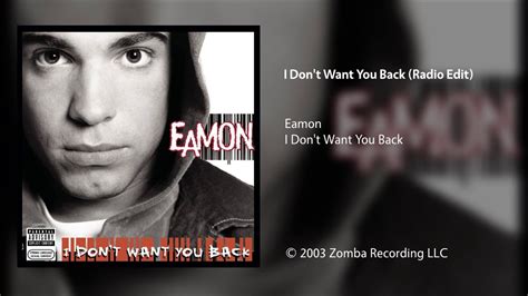 Eamon - I Don't Want You Back (Radio Edit) - YouTube