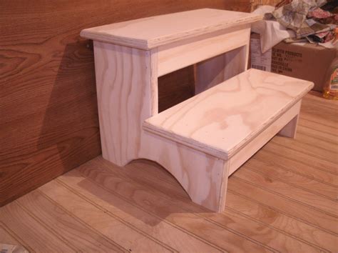 "Listing is for 1 wooden GROWNUP/KIDS step stool This 2 step wooden step stool is made of 3/4 ...