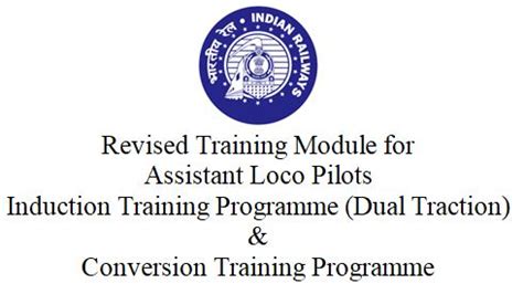 Revised Training Modules for New Assistant Loco Pilots for Dual Traction | StaffNews