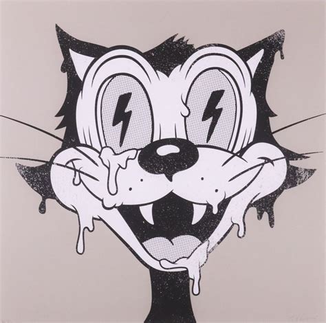 CREEPY FELIX THE CAT Print x COTE ESCRIVA | Grunge art, Graffiti characters, Vintage cartoon