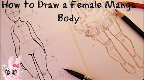 How to Draw A Female Manga Body - YouTube