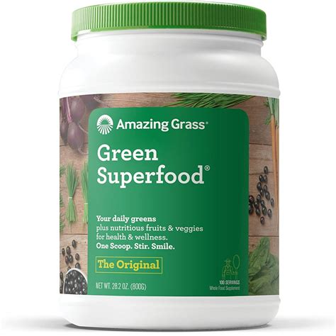 Amazing Grass Green Superfood: Super Greens Powder with Spirulina, Alfalfa, Digestive Enzymes ...