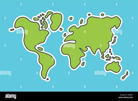 World map flat hi-res stock photography and images - Alamy