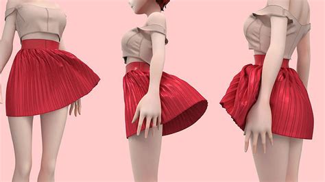 Skirt mini 3D model | CGTrader