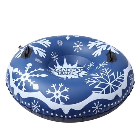 47 inches Thicken Inflatable Snow Tube Children Kids Snow Ring Toys Outdoor Snow Sled Tube ...