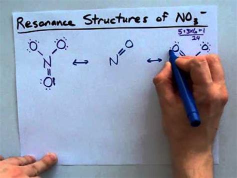 Resonance Structures of NO3- (Nitrate ion) - YouTube