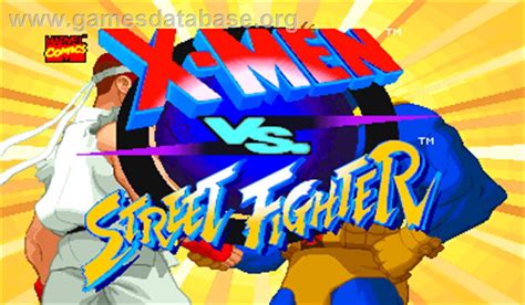 X-Men Vs. Street Fighter - Arcade - Artwork - Title Screen