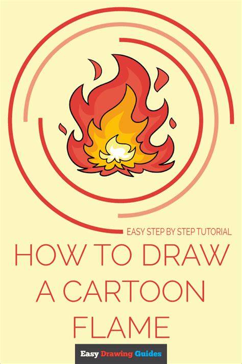 How to Draw a Cartoon Flame - Really Easy Drawing Tutorial