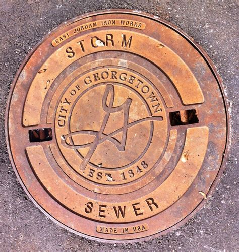 New sewer cover Georgetown, Texas | Drain cover, East jordan, Sewer