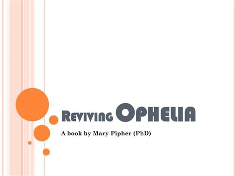 PPT - Reviving Ophelia PowerPoint Presentation, free download - ID:2638668