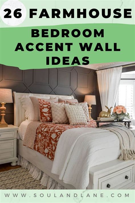 26 Farmhouse Bedroom Accent Wall Ideas | Accent wall bedroom, Diy farmhouse bedroom, Bedroom accent