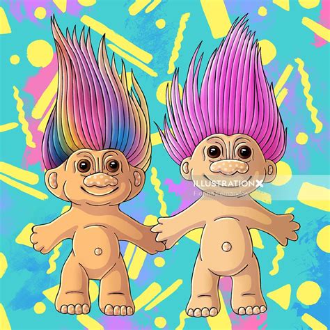 Troll Dolls | Illustration by Fionna Fernandes