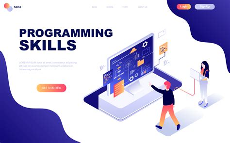 Modern flat design isometric concept of Programming Skills 337998 Vector Art at Vecteezy