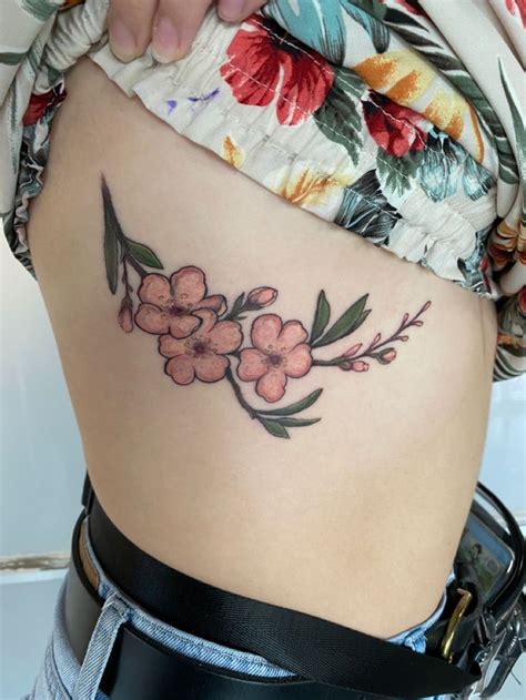 Peach Blossom Tattoo | Blossom tattoo, Tattoos, Girly tattoos