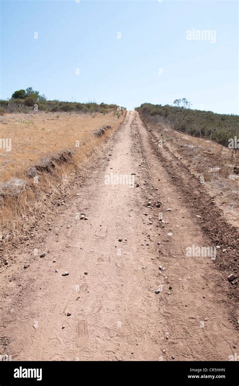 Hiking path in a desert in California,USA Stock Photo - Alamy