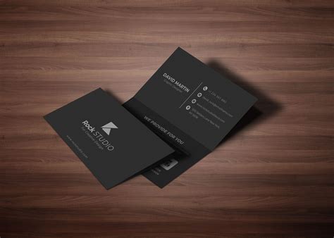 Folded Business Card Template