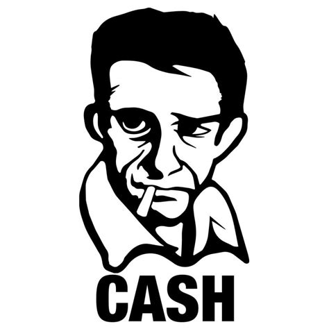 Johnny Cash Sticker by Cahutec / Zeech Productions | Santa Cruz, CA