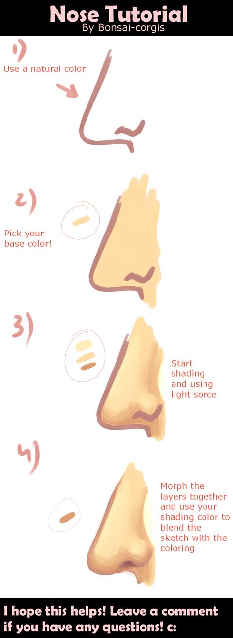 Nose Shading Tut by AlphaCaht on DeviantArt