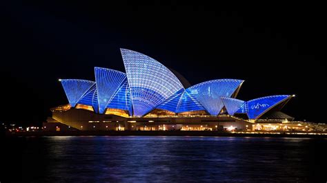 Sydney Opera House Night Free Stock Photo - Public Domain Pictures