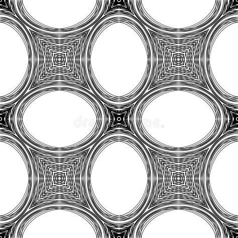 Design Seamless Monochrome Ellipse Pattern Stock Vector - Illustration ...