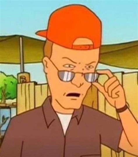 Reaction image of Dale pulling down his sunglasses | King of the Hill | Know Your Meme