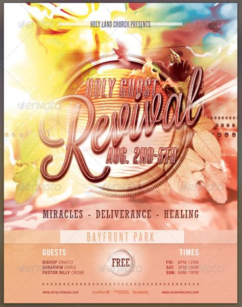 Revival Flyer Template Free Database