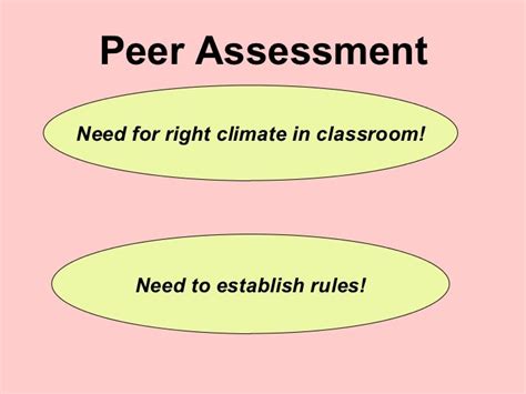 T&l using self & peer assessment strategies