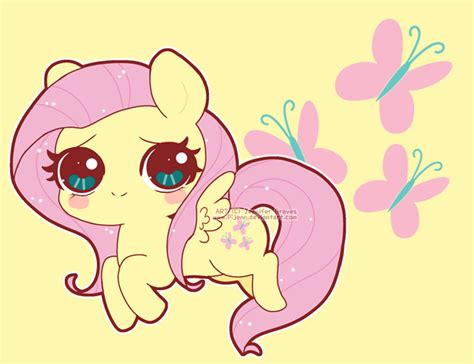 Chibi Fluttershy by Pijenn on DeviantArt