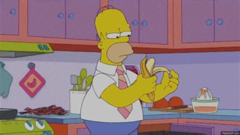 Peeling GIF - Peeling Simpsons Bacon - Discover & Share GIFs